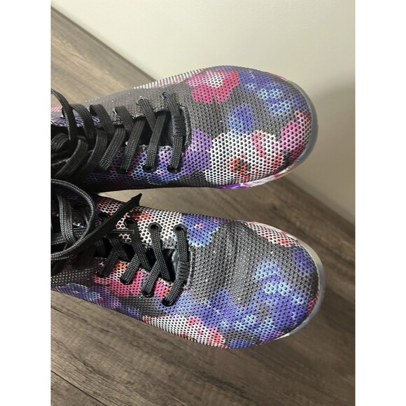 NO BULL Super Fabric Trainer High Top M 8.5 W 11 Black Floral Athletic Gym Shoes main image 5